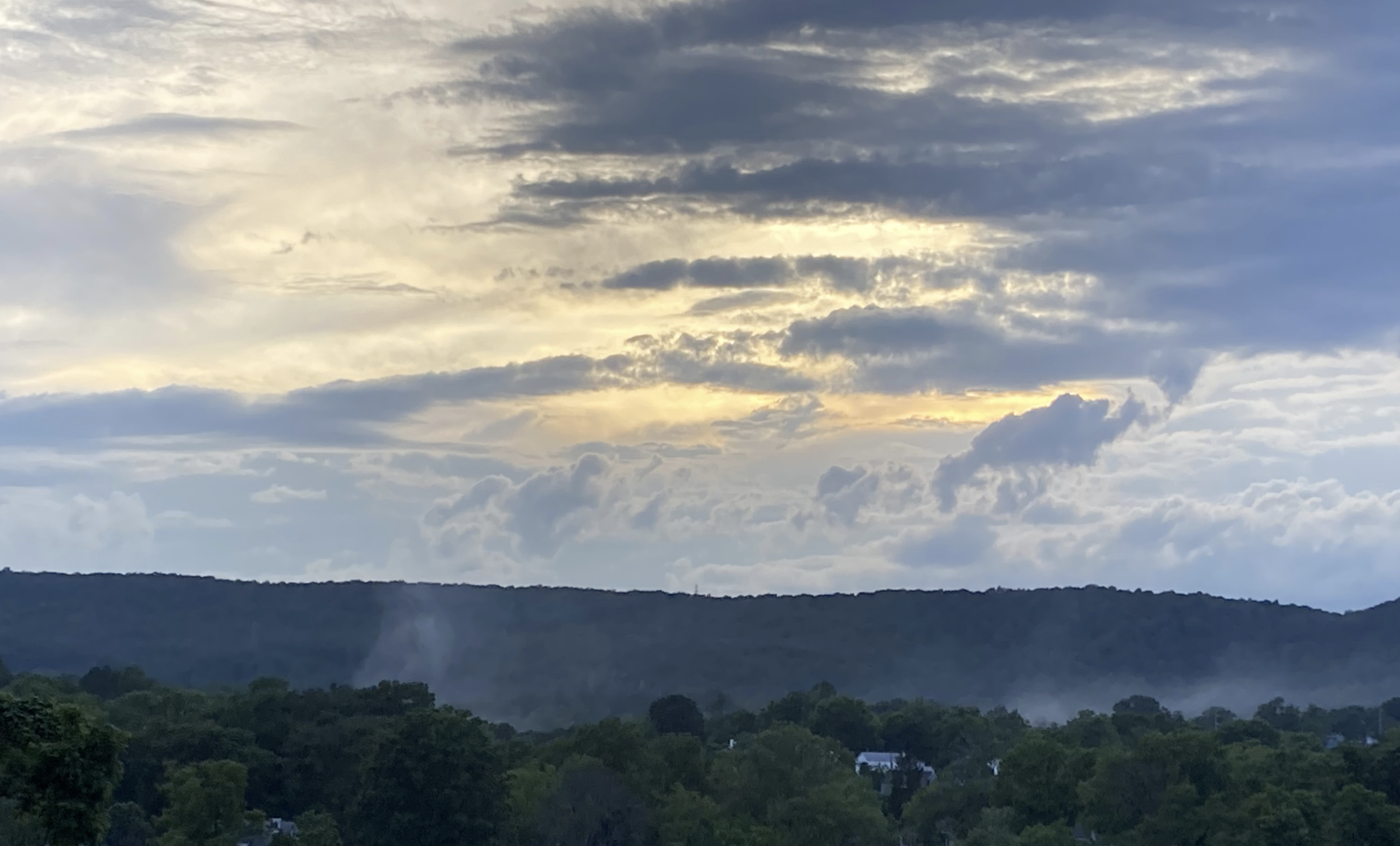 Figure I: The view atop a Franklin County hillside, June 2, 2022.