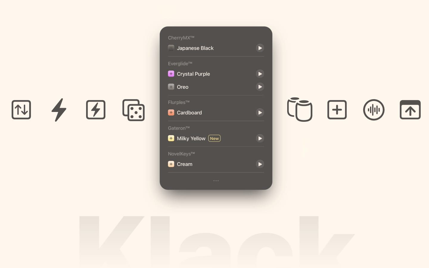 Minimalist interface for testing mechanical switch sounds