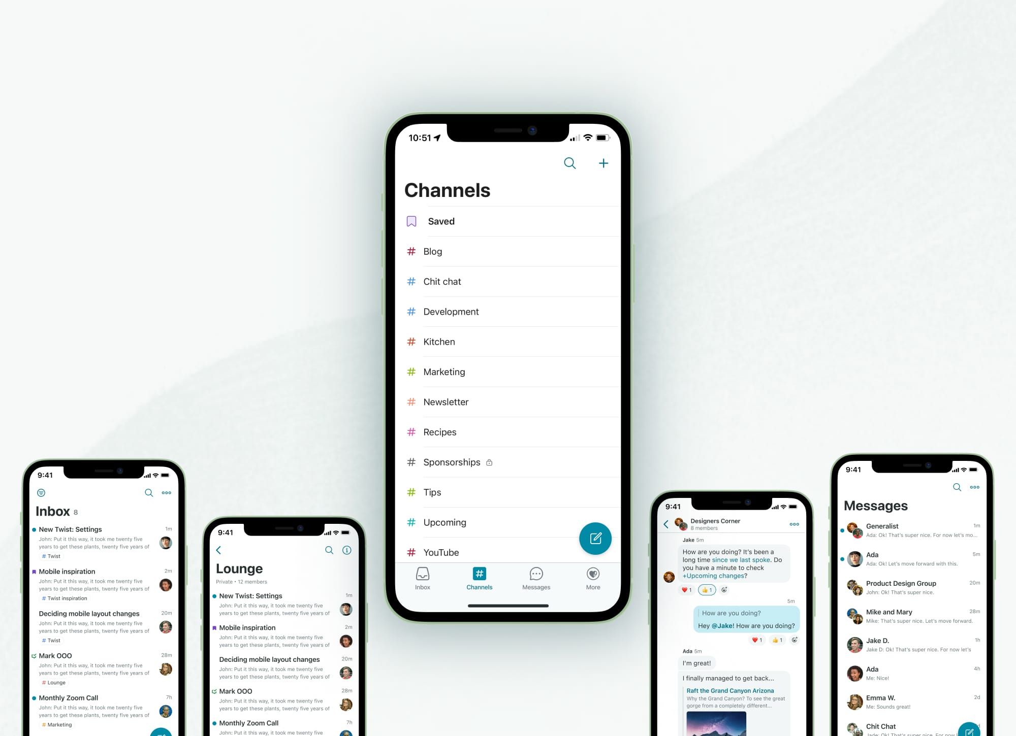Twist showcased in multiple iPhones