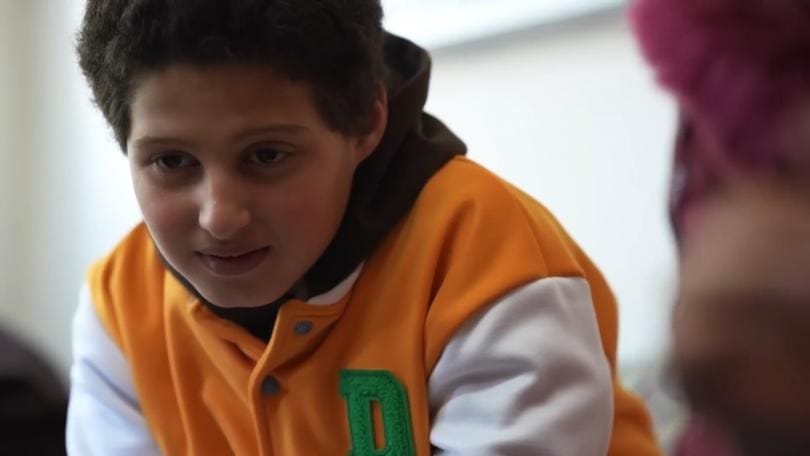 An 11-year-old Palestinian who watched his parents get killed by Israeli soldiers who also blinded his younger brother with a grenade.&nbsp;