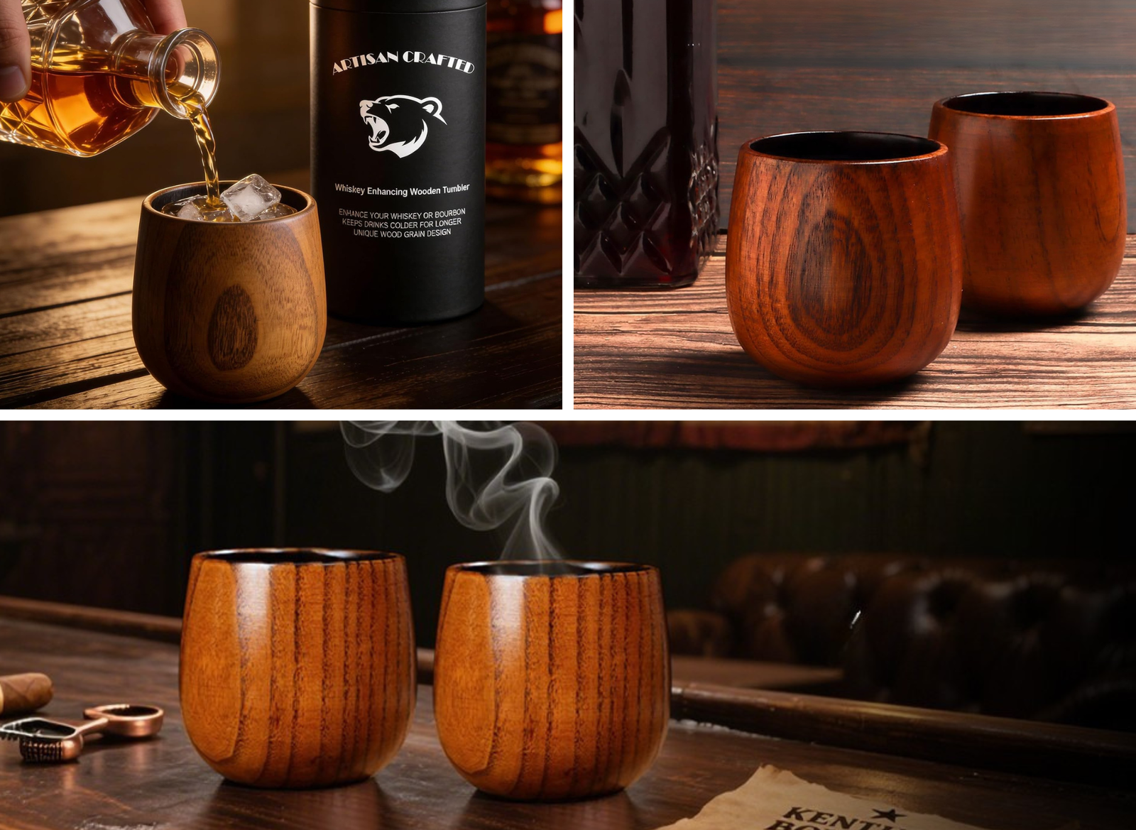 Charred Wooden Bourbon Glass: The Whiskey Grail Reviewed