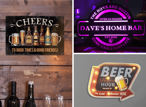Home Bar Signs: Elevate Your Space with These Clever Ideas