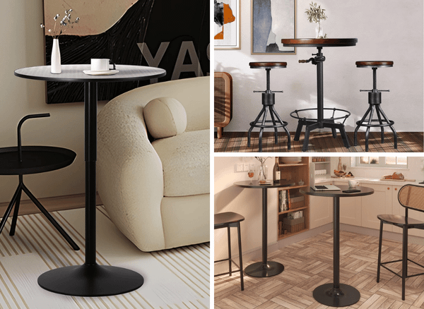 A Stylish Pub Table Is Perfect for Man Caves and Home Bars