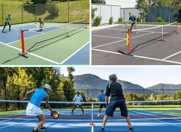 Ready For Competition With A Pickleball Net