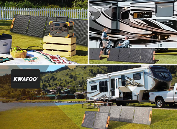 KWAFOO 100-Watt Portable Solar Panel Is Perfect For Campers