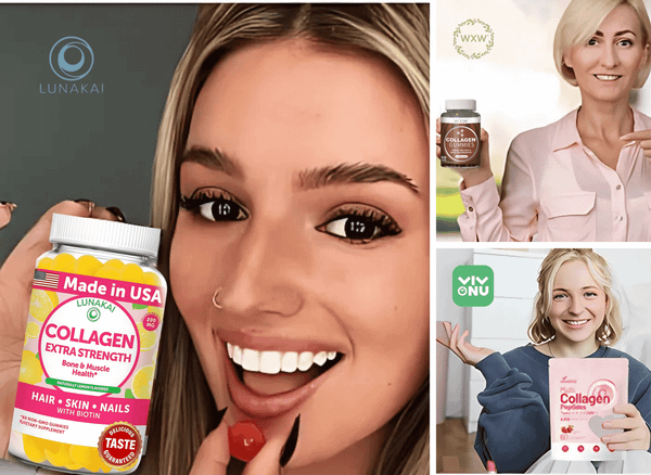 Collagen Peptides Gummies for Healthy Skin, Hair & Nails