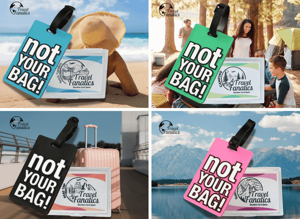 Travel Fanatics Luggage Tag With Adventure Theme Travel Cards