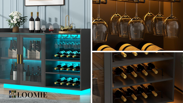 The Loomie Wine Bar Cabinet: Where Style Meets Storage