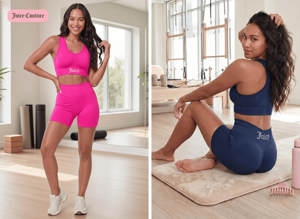 Juicy Couture Workout Shorts: Luxe Velour Meets Active Performance