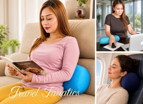 Travel Fanatics Microbead Pillow: Soft, Flexible Support for Every Trip