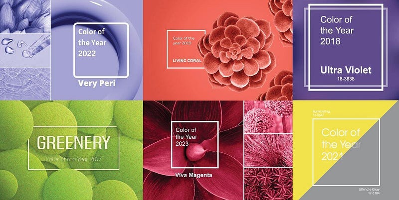 You will see color choices do matter, leading companies to be on their toes to know what the emerging trends are, paying lots of money to experts like Pantone to help them choose colors (image source: McConville, 2020)