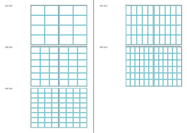 In essence, there is nothing wrong with grids, rectangles, and straight lines, as can be seen in any design practice. The problem lies in the obsession with sticking to a set of rules without thinking or pushing boundaries. Image shows Vignelli’s famous 5 grids. (image source: Vignelli)