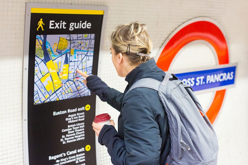 We propose that the user’s journey map can be adjacently used with a service blueprint. Because while the user journey map shows the bigger picture, the service blueprint focuses on the granular details of interaction between users. (image source: Links Signs)