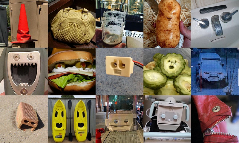 Ever thought you saw a face in everyday things or in a natural environment? Psychologists call this phenomenon Pareidolia, which is the tendency to form a meaningful pattern out of human perception where there is actually none. (image source: Taubert)