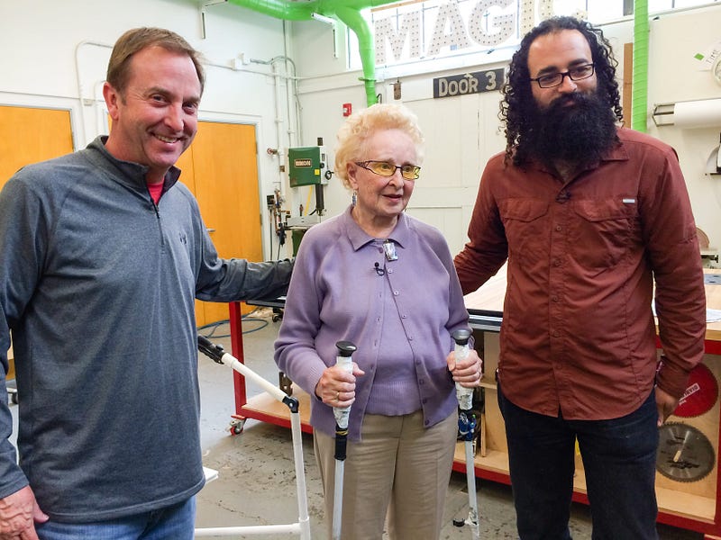 90+-year-old IDEO designer Barbara Beskind worked on various projects, from delivery services to eyewear. We can reframe hiring not by age alone but by experience. (image source: IDEO)