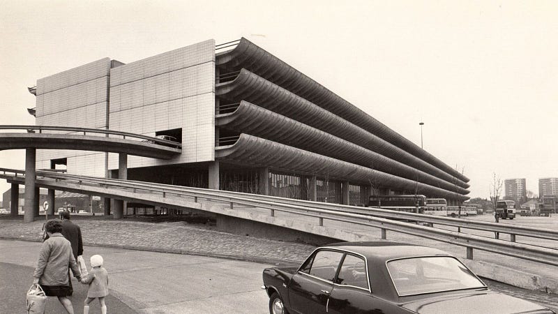 The Preston Bus Station was threatened for demolition, but through surveys and petitions, it managed to get protected and refurbished. (image source: Architectuul)
