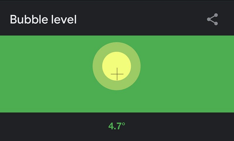 The bubble level signifies creative equilibrium, which brings about a culture of creativity. (image source: Vemu)