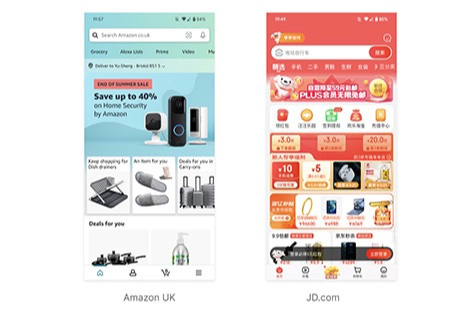 Western design emphasises spaciousness and directness, while Asians value rich content and implicit communication. It’s fascinating to observe how distinct cultural communication norms shape their different design approaches — Chang (image source: UXmatters)