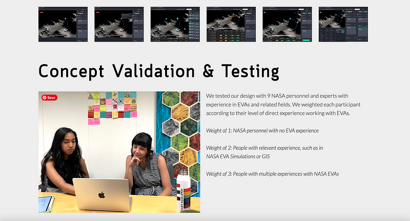 A good example of Von Restorff effect. Siriveena (or Siri for short) did a great job of bringing her readers through a data-driven approach to solving a complex problem for NASA. She brought in ways to communicate her ideas, from diagrams to sketches to photos, to bring something highly abstract closer to life. (image source: sirirosa)