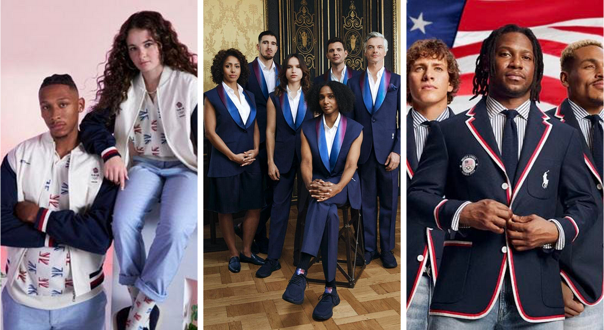 Outfits that did not make the cut: United Kingdom, France, USA