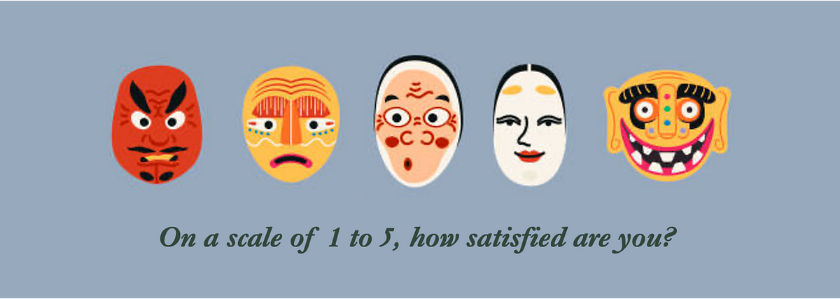 We see a caricature of emotions as 5 faces in a customer satisfaction survey, missing out on an entire vocabulary of feelings