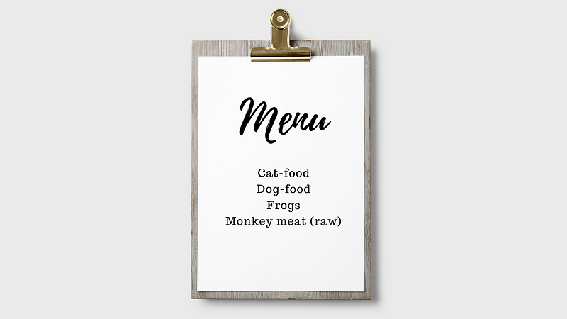 The designer’s guide of eating weird food