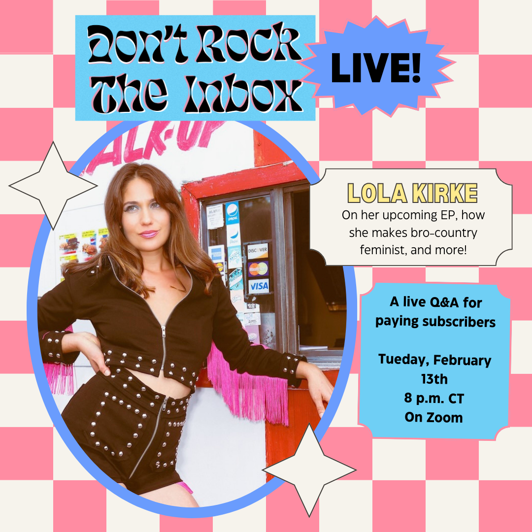 TODAY: Lola Kirke Joins Don't Rock The Inbox Live!