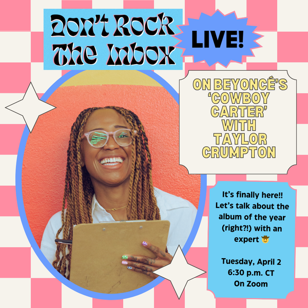 TODAY: Don't Rock The Inbox Live! Beyoncé Party Edition