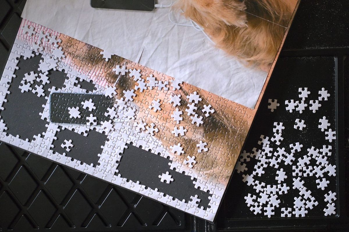 The stress of jigsaw puzzles