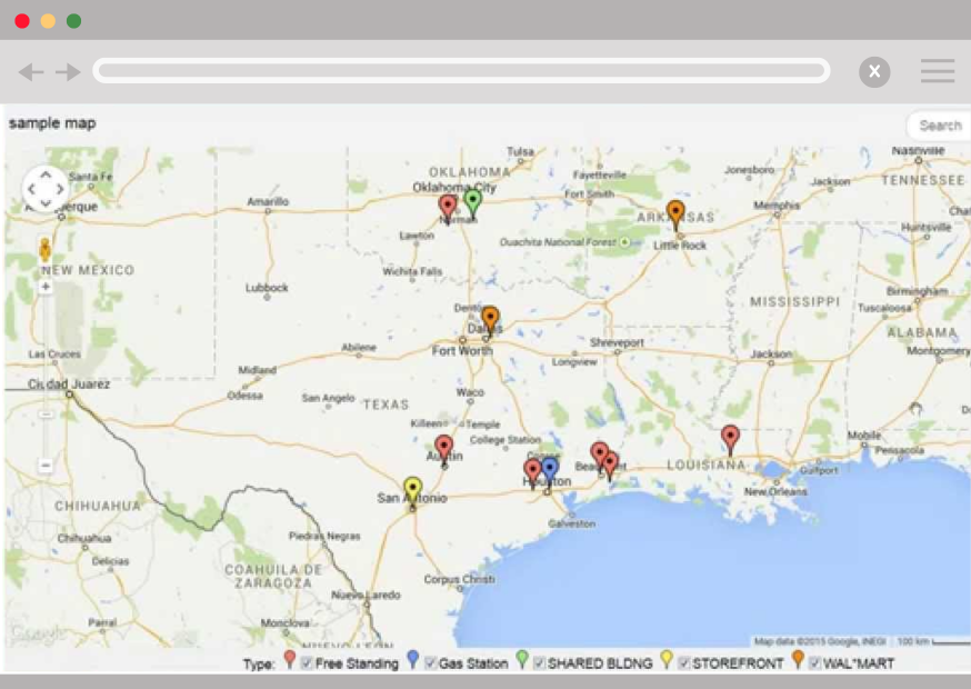 EasyMapMaker CSV upload screen