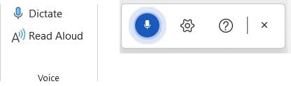 Dictate Feature in Word, Outlook, PowerPoint and OneNote