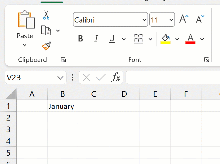 AutoFill Months