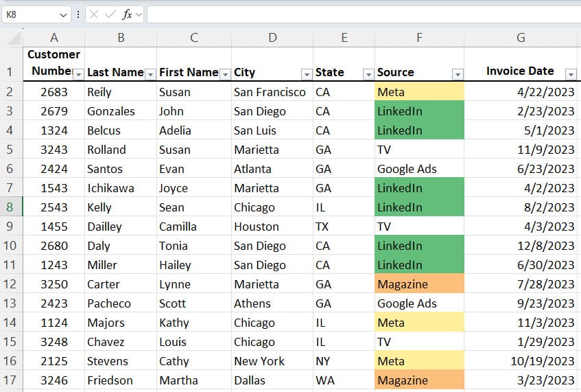 Copilot in Excel - Multiple Conditional Formats