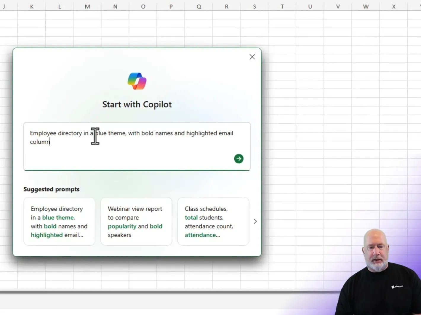 Create an Employee Directory with Copilot in Excel