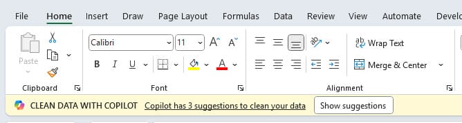 Copilot in Excel - Clean Data Inconsistencies