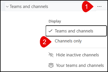 Steps to View Channels Only