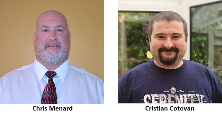 Chris Menard and Cristi Cotovan (presenters)