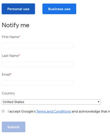 Google Meet - Notify Me Form - Chris Menard