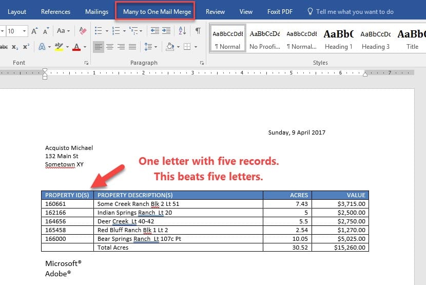 Mail Merge Graham Mayor