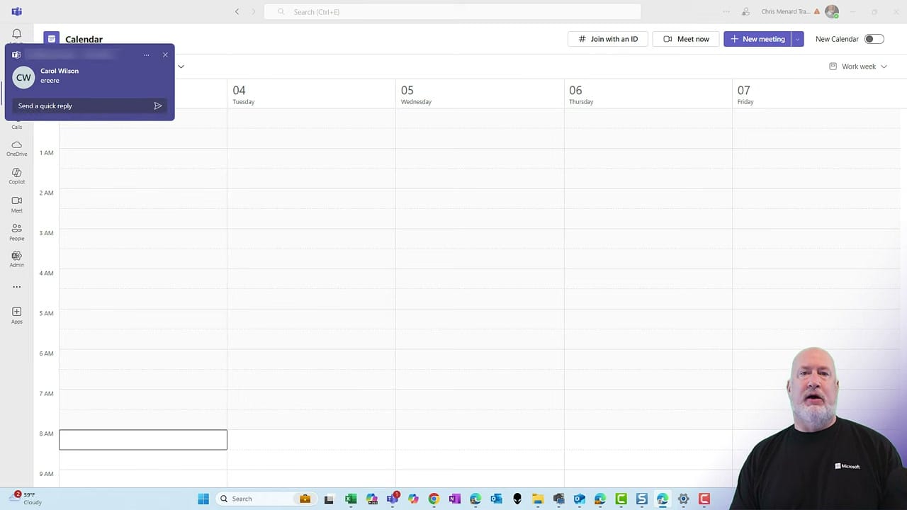 Teams notification now appearing in the top left corner after changing the setting