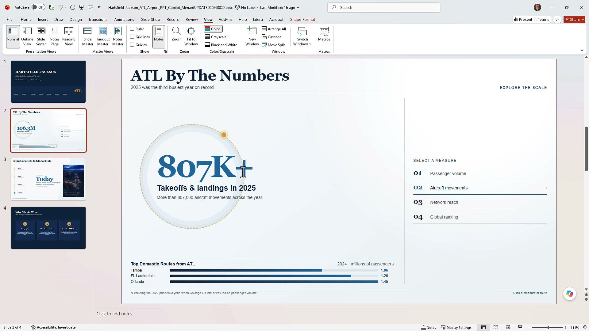 Interactive slide where the figure 807K+ extends past the edge of the circle behind it