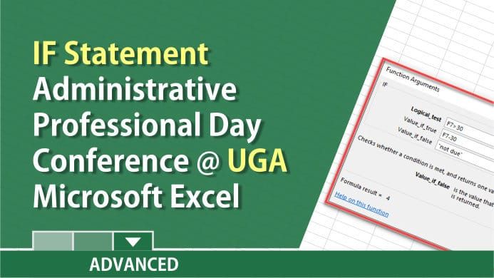 Getting Started with IF functions in Excel