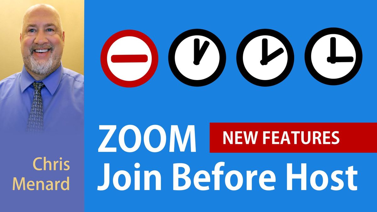 ZOOM - Join Before Host with Time Limits