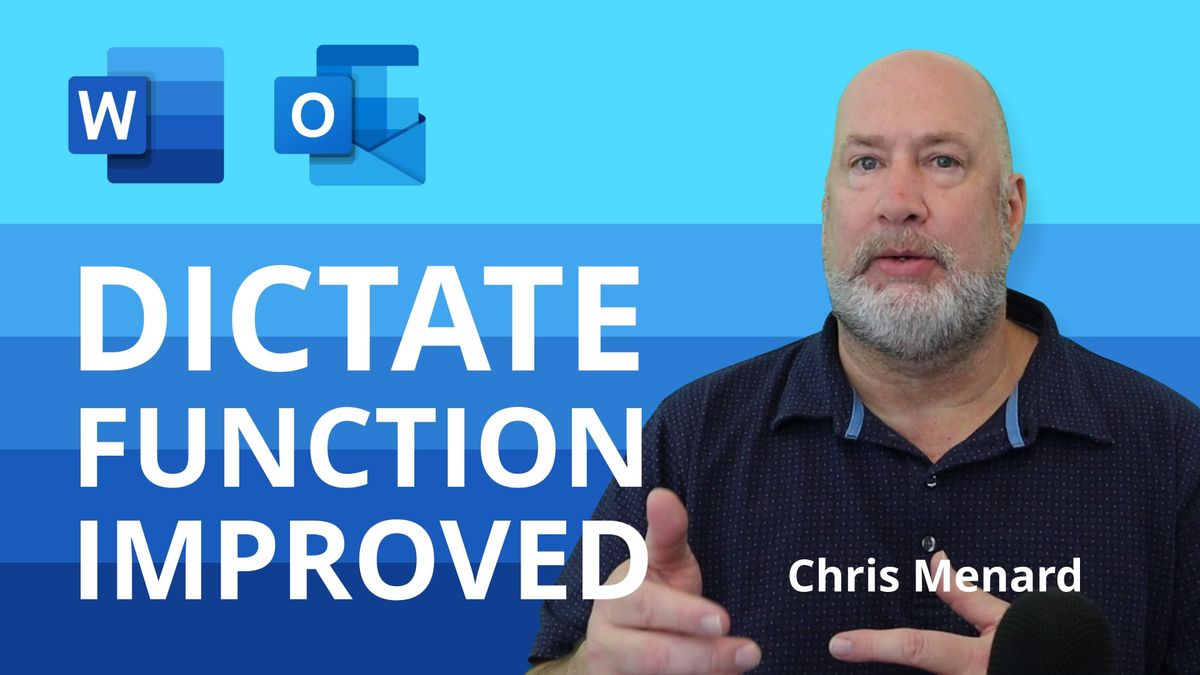 Word and Outlook: Dictate with Auto Punctuation and Voice Commands