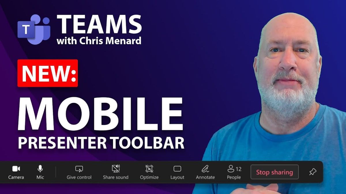 Teams Meetings - Move Presenter Toolbar When Sharing
