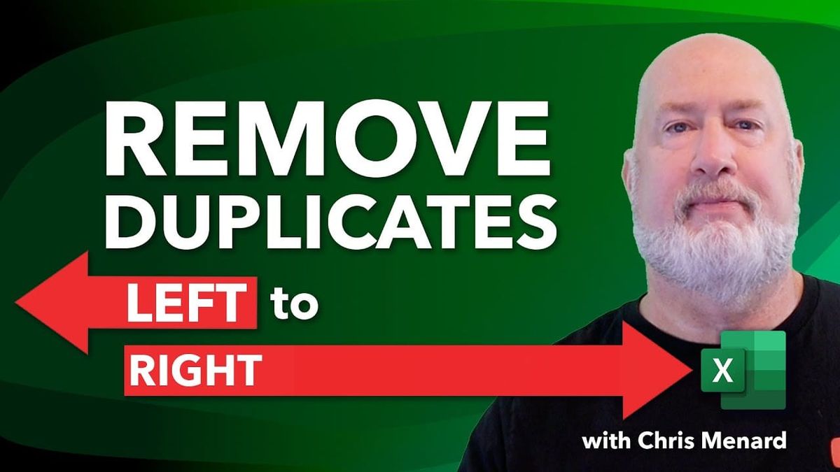 How to Remove Duplicates Running Left to Right in Excel Using Power Query