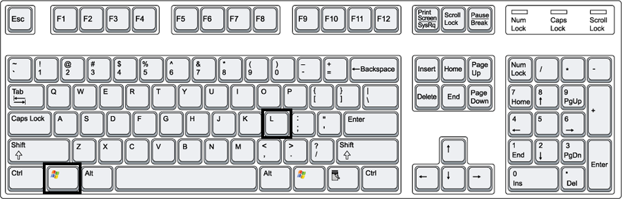 Always lock your computer when you are away