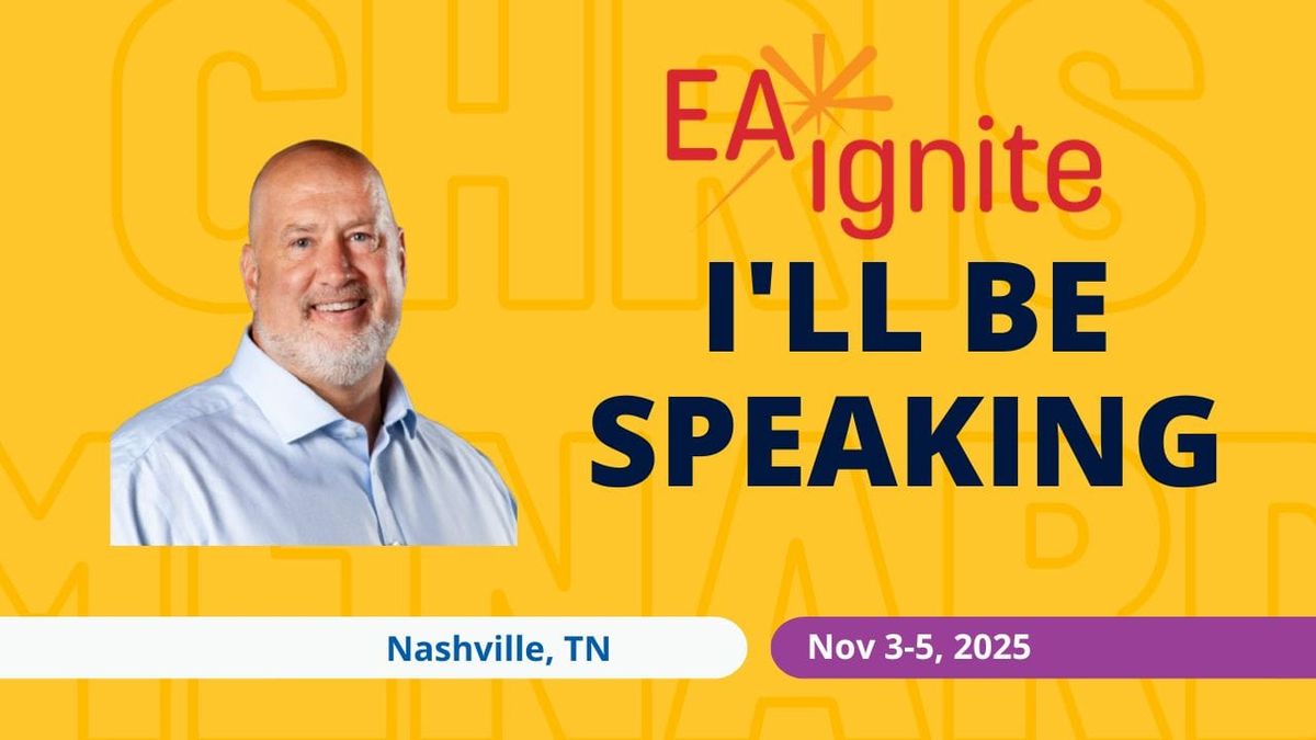 Chris Menard to Present “Mastering Microsoft 365 Copilot” at EA Ignite Conference