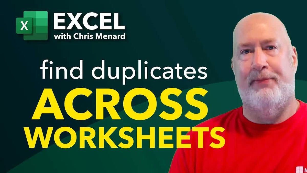 How to Find Duplicates Across Excel Worksheets Using COUNTIF