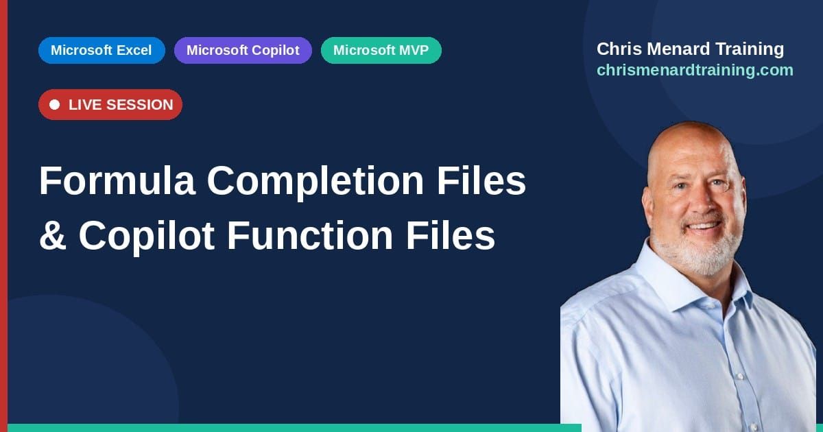 Formula Completion Files and Copilot Function files